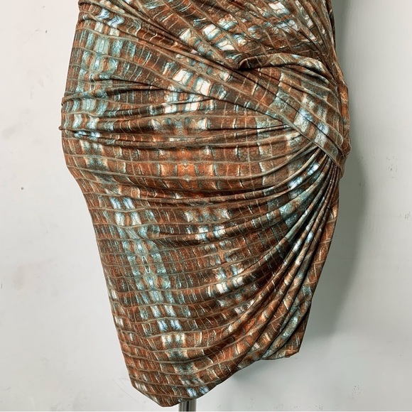 Torn by Ronny Kobo Women's Bodycon One Shoulder Multicolor Bodycon Dress Size XS - Picture 13 of 13